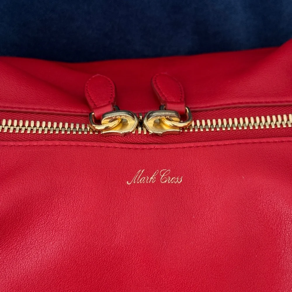 Mark Cross Red‎ Leather Hobo Bag